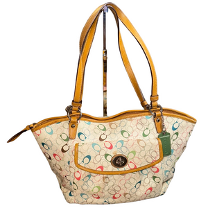 Coach Stylish Multicolor Tote Bag